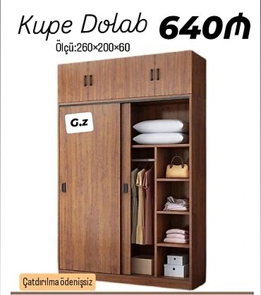 вешалка с зеркалом: *Kupe Dolab 640Azn* Yeni və Sifarişlə *İstehsal Rusiya Laminat 18/lik* — 1