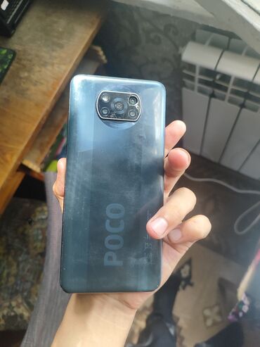 poco f1 цена: Poco X3, Колдонулган, 128 ГБ, түсү - Көк, 1 SIM