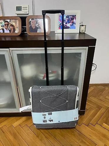 Putni koferi i torbe: Termo torba/kolica za kupovinu na točkićima – siva - Velika termo — 6