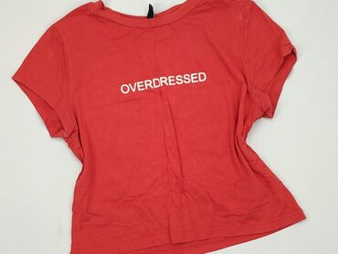 czerwone t shirty tommy hilfiger: T-shirt, H&M, M (EU 38), condition - Good