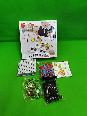 🎨 3D PEG PUZZLE Пазл — яркий развивающий набор для творчества и игры 🧩