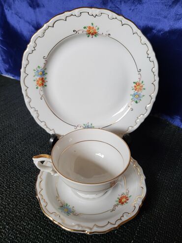Kuhinjski setovi: Set Margareta L M Nemacka 1950g+. Set rucno oslikan,perfektno — 2