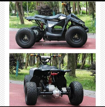 электоро мото: Электрический квадроцикл (дорожная версия) - Компоновка: задний