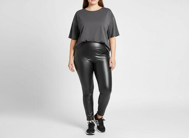 spódnice maxi dla puszystych: Legginsy Sportowe damskie, rozmiar 5XL