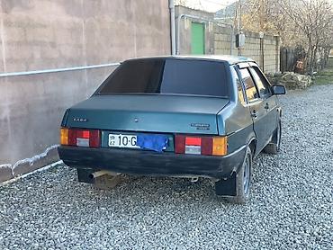 VAZ (LADA): VAZ 2109, hatchbek - Kuzov: 5 qapılı, yaşıl rəng. - Salon: Parça — 7