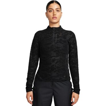 emporio armani majice: NIKE Trail Dri-FIT 1/4-Zip Midlayer Women - black/dark smoke grey vel