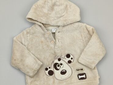 czapki niemowlęce zimowe: Sweatshirt, 6-9 months, condition - Good
