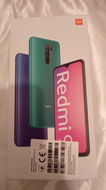 telefolar: Xiaomi Redmi 9, 64 GB, rəng - Qara