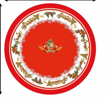 Kuhinjski tekstil: Stolnjak, Novo, bоја - Crvena — 2