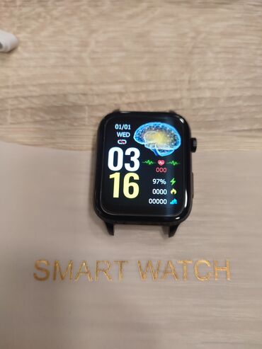 ультратонкий силиконовый для телефона флай: Б/у, Смарт часы, Сенсорный экран, цвет - Черный
