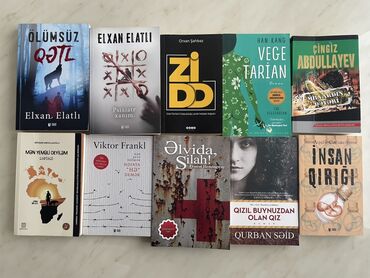 Satılır: müxtəlif janrlarda 11 kitabdan ibarət dəst - Elxan Elatlı –