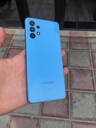samsung yp: Samsung Galaxy A32, 64 ГБ, цвет - Голубой, Отпечаток пальца, Две SIM карты, Face ID
