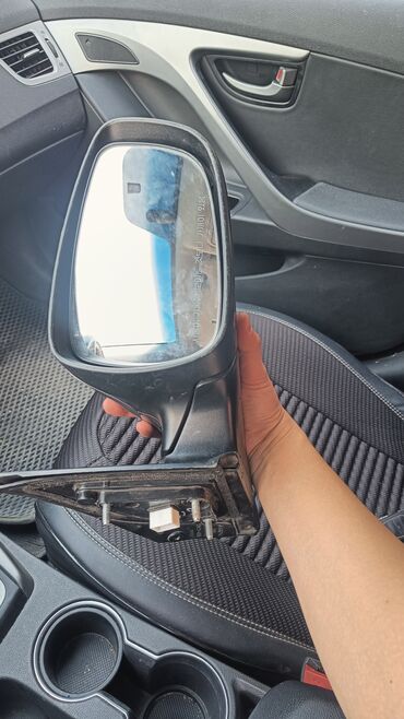 зеркало эстима: Боковое правое Зеркало Hyundai 2015 г., Б/у, цвет - Серый, Оригинал