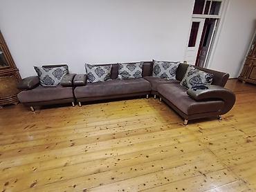 Divan və kreslo desti 2.10 *2.80 ölçü künc divan 105 ölçü kreslo -