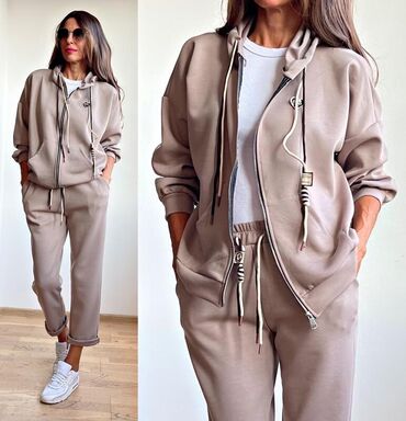 Gornji i donji deo: 🔥Ženski komplet trenerke – duks sa rajsferšlusom i kapuljačom + donji — 7