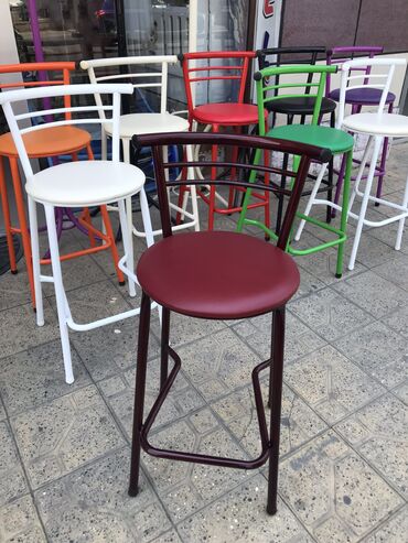Restoran mebeli: Bar oturacaqlari zavod istehsalidir qalin demirlidir oturacaq hisse — 9