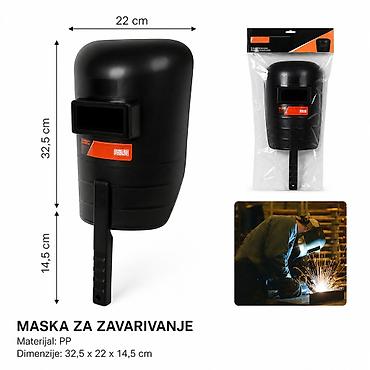 KMT Ručna maska za zavarivanje 2389317 Ručna zaštitna maska namenjena