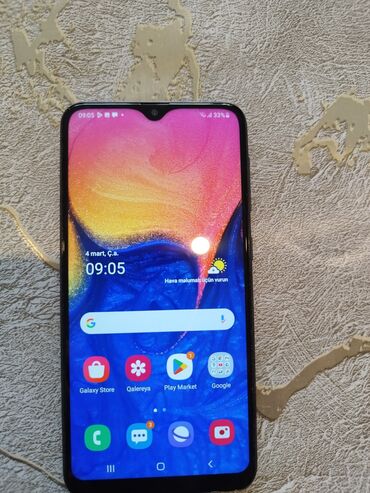 samsung 2: Samsung Galaxy A10, 32 GB, rəng - Göy