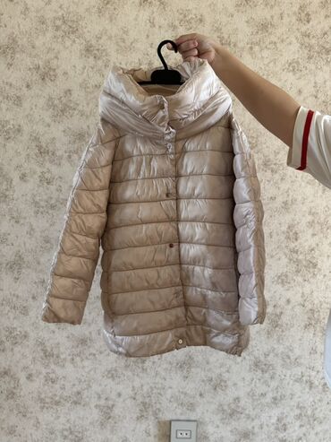кем можно работать в 15 лет в азербайджане: Firma - MANGO RAZMER -S - Rəng: açıq bej/şampan - Material: parlaq