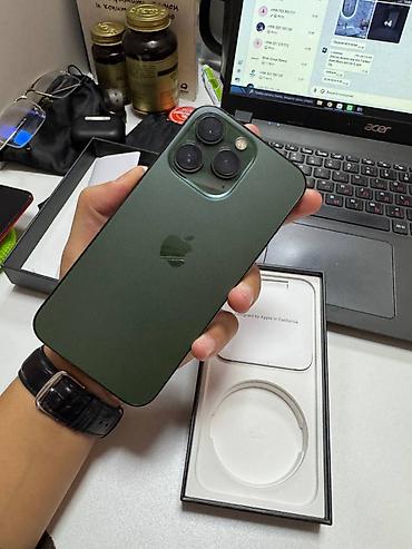 куплю акумлятор: IPhone 13 Pro, Б/у, 128 ГБ, Alpine Green, Коробка, 71 % — 1