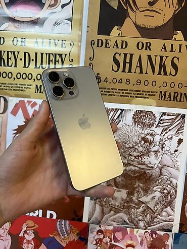 IPhone 15 Pro Max, Б/у, 256 ГБ, Natural Titanium, Коробка, 82 %