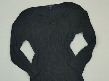 bluzki koszulowe damskie czarne: Блуза жіноча, Amisu, M, стан - Дуже гарний