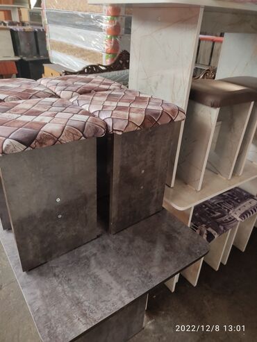 Кухонные столы и стулья: Кухонный стол и стул, Новый, Бесплатная доставка, цвет - Бежевый — 13