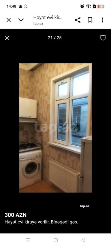 Uzunmüddətli kirayə evlər: 60 kv. m, 2 otaqlı, Kombi, Qaz, İşıq — 13