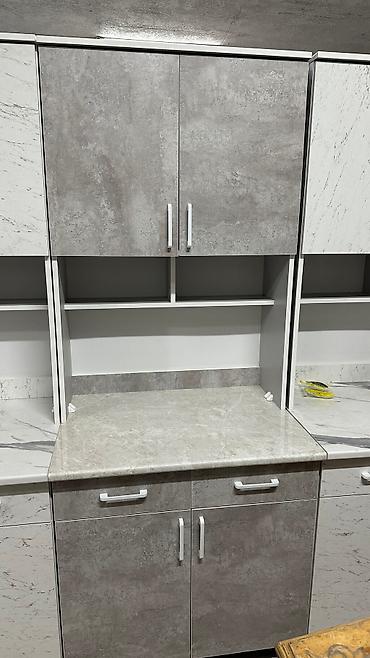 silver kitchen: Кухонный гарнитур, Новый, цвет - Бежевый, ДСП, Бесплатная доставка — 2