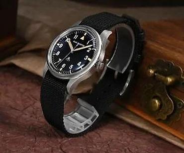 Ručni satovi: San Martin SN0105-G-XB -Crna/Black- Pilot sat- Seiko — 19