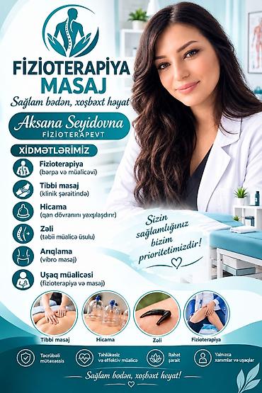 evde daye: Müalicəvi masaj, Qadınlar üçün, Uşaqlar üçün, Evə gəlməklə — 1
