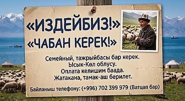 требуется водитель с: Требуется Пастух, Оплата: Сдельная, Питание — 1
