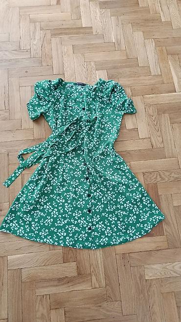 Gündəlik donlar: Qadın paltarları dəsti – 4 model 1) Yaşıl çiçək naxışlı qısa yay donu — 1