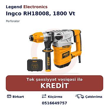 ingco qiymetleri: Elan başlığı: Perforator Ingco RH18008, 1800 Vt Elan mətni: Ingco — 1