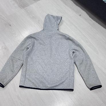tech flecee: Nike Tech Fleece худи/толстовка на молнии с капюшоном, серый меланж — 3