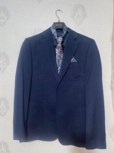 Kostyumlar: Süvari brendinin tünd göy rəngli kişi dəsti - Üst geyimi: klassik — 4