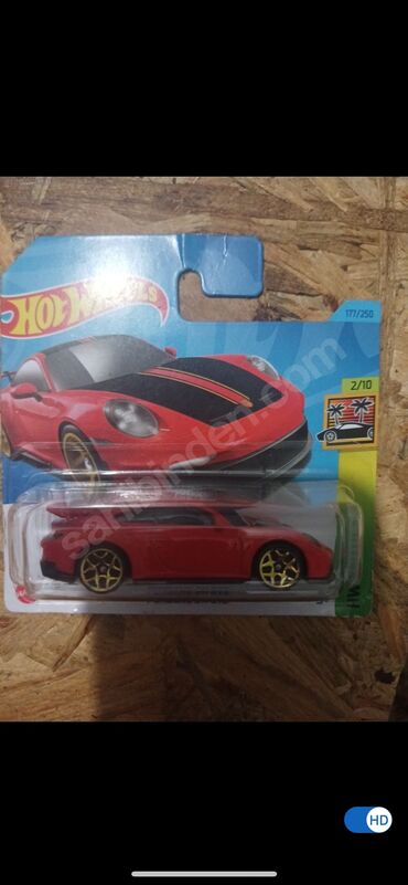 İncəsənət və kolleksiyalar: Hot wheels Porsche 911 gt-3 rs (red)