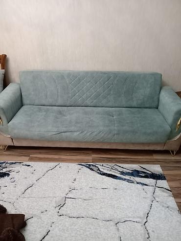 komod modelleri: Modern yumşaq divan - Rəng: açıq adaçayı-yaşıl oturacaq və arxa — 4