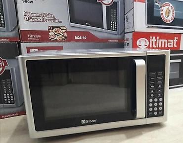 Mikrodalğalı sobalar: Mikrodalğalı soba Silver, Ayrıca dayanan, Mikrodalğalar ilə, rəng - Boz, Yeni — 2