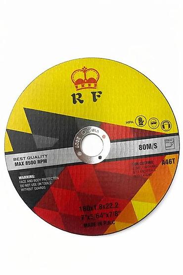 Alətlər: Kəsici disk RF 180x1.8x22.2 Xüsusiyyətlər Brend: No Brand Tip: Kəsmə — 1