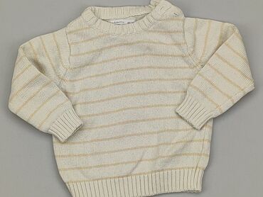 bluzka w beżowe paski: Sweter, Fox&Bunny, 3-6 m, stan - Dobry