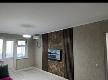 12 мкр бишкек: 1 комната, 32 м², 104 серия, 4 этаж, Евроремонт
