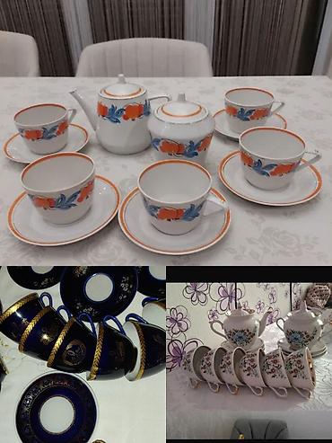 Çay dəsti, rəng - Ağ, Farfor