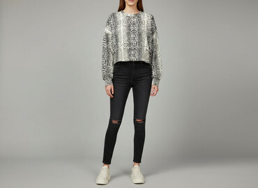 kurtka jeansowa z futerkiem bershka: Bershka, Bluza damska
, rozmiar M