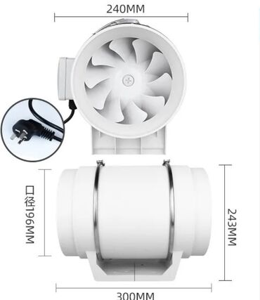 запчас ош: Продаю новую мощную вытяжку на 200мм работает как турбина самолета !