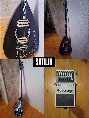 Саз: Elektrik saz (elektro-saz) və BOSS GE-7 Equalizer pedalı Məhsul — 1