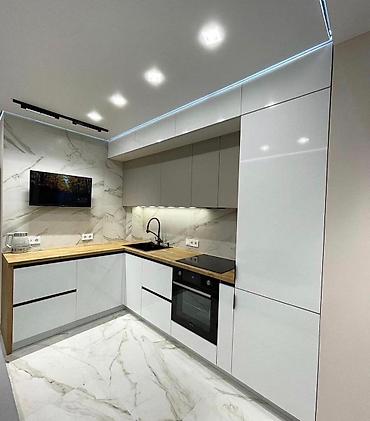 silver kitchen: Кухонный набор на заказ, ЛДСП, По договорённости, Бесплатная доставка, Дизайн, проект — 5