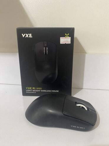 мышь игровая: Беспроводная мышь VXE R1 SE в черном цвете. Модель "DRAGONFLY"