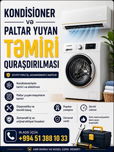 saç kəsimi modelləri: Təmir, Split kondisionerlər, Frion vurulması — 1