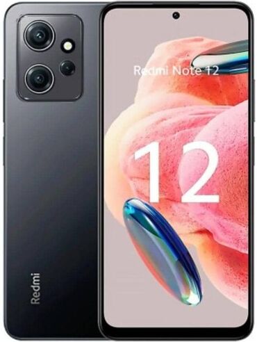 Xiaomi: Xiaomi, Redmi Note 12, Б/у, 128 ГБ, цвет - Черный, 2 SIM